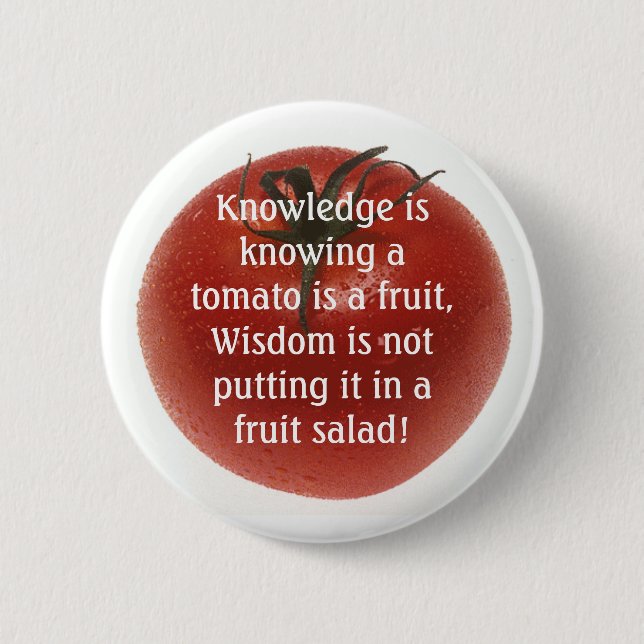 Knowlege is Not  Always Logic. Button (Front)