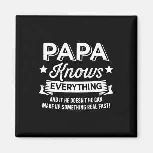 Knows Everything For Grandpa Fathers Day Birthday Magnet
