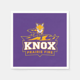 Knox Blaze The Fox Mascot & Prairie Fire Napkins