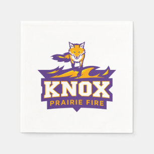 Knox Blaze The Fox Mascot & Prairie Fire Napkins