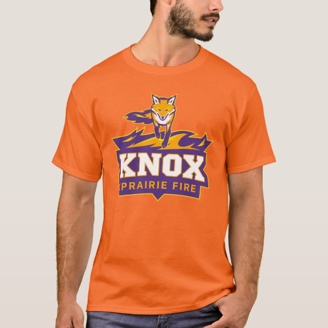 Knox Blaze The Fox Mascot & Prairie Fire T-Shirt (Front)