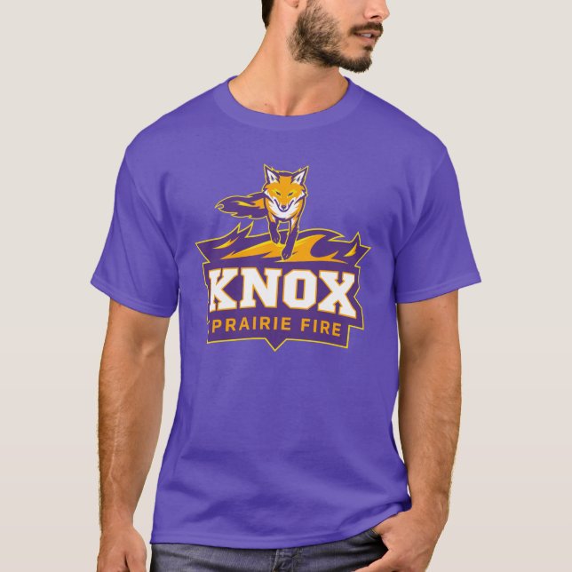 Knox Blaze The Fox Mascot & Prairie Fire T-Shirt (Front)