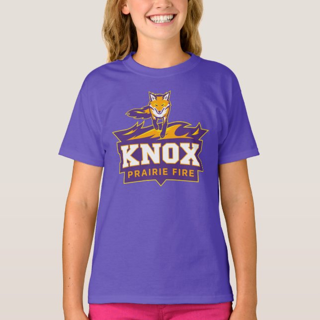 Knox Blaze The Fox Mascot & Prairie Fire T-Shirt (Front)