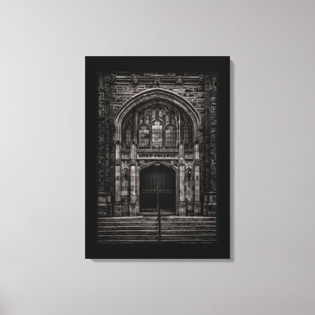 Knox College Entrance No 1 with Border Canvas Print (Front)