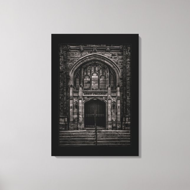 Knox College Entrance No 1 with Border Canvas Print (Front)