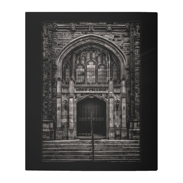 Knox College Entrance No 1 with Border Metal Print (Front)