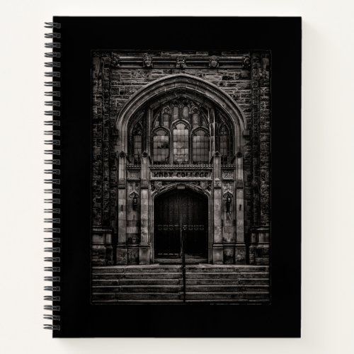Knox College Entrance No 1 with Border Notebook