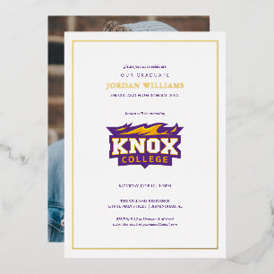 Knox College Graduation Foil Invitation