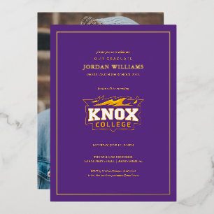 Knox College Graduation Foil Invitation