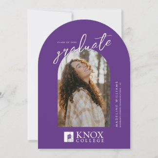 Knox College Graduation Invitation