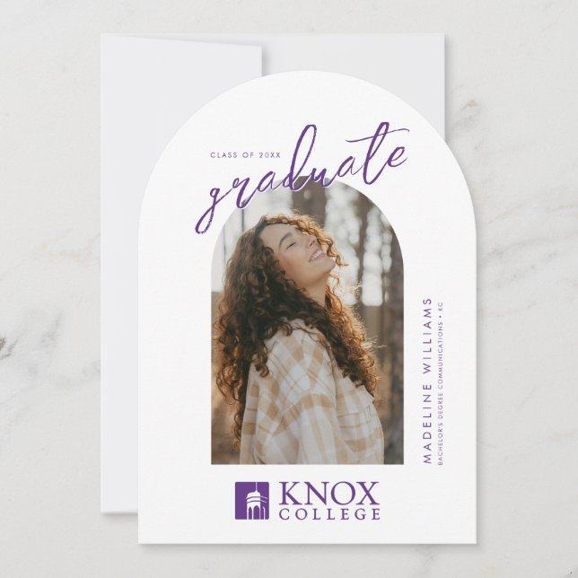 Knox College Graduation Invitation (Front)