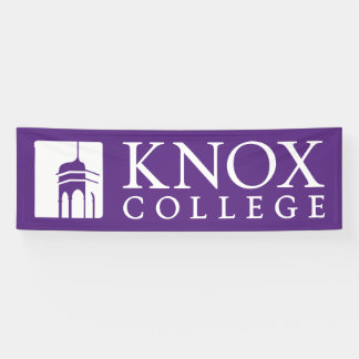Knox College Old Main Tower Icon & Wordmark Banner