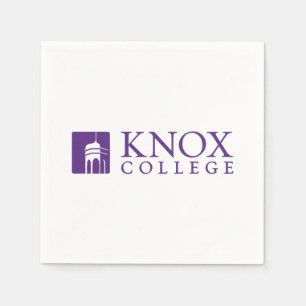 Knox College Old Main Tower Icon & Wordmark Napkins