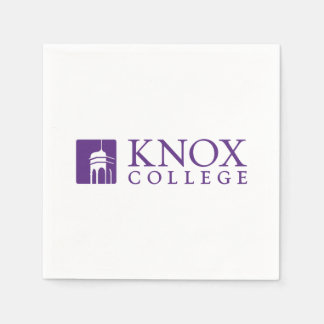 Knox College Old Main Tower Icon & Wordmark Napkins