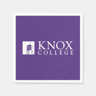 Knox College Old Main Tower Icon & Wordmark Napkins