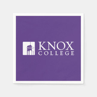 Knox College Old Main Tower Icon & Wordmark Napkins