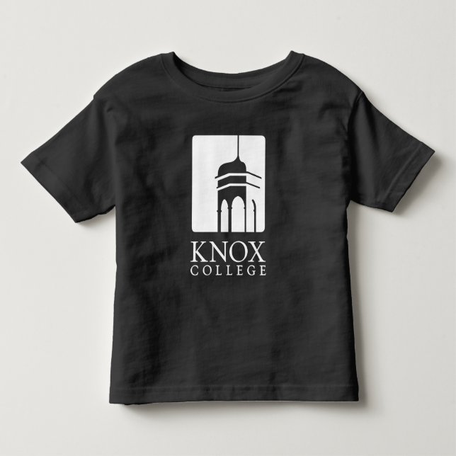 Knox College Old Main Tower Icon & Wordmark Toddler T-shirt (Front)