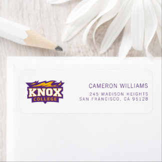 Knox College Prairie Fire Athletic Logo Label