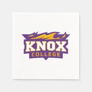 Knox College Prairie Fire Athletic Logo Napkins