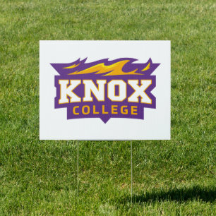 Knox College Prairie Fire Athletic Logo Sign