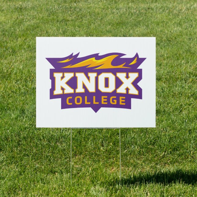 Knox College Prairie Fire Athletic Logo Sign (Insitu)