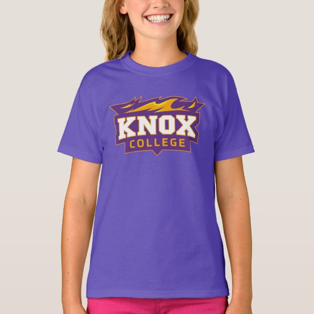 Knox College Prairie Fire Athletic Logo T-Shirt (Front)