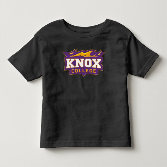 Knox College Prairie Fire Athletic Logo Toddler T-shirt (Front)