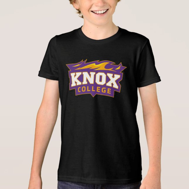 Knox College Prairie Fire Athletic Logo Tri-Blend Shirt (Front)