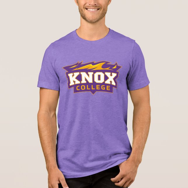 Knox College Prairie Fire Athletic Logo Tri-Blend Shirt (Front)