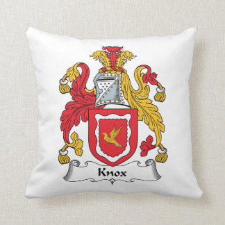 Knox Family Crest Throw Pillow
