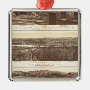 Knoxville, Chattanooga Metal Ornament