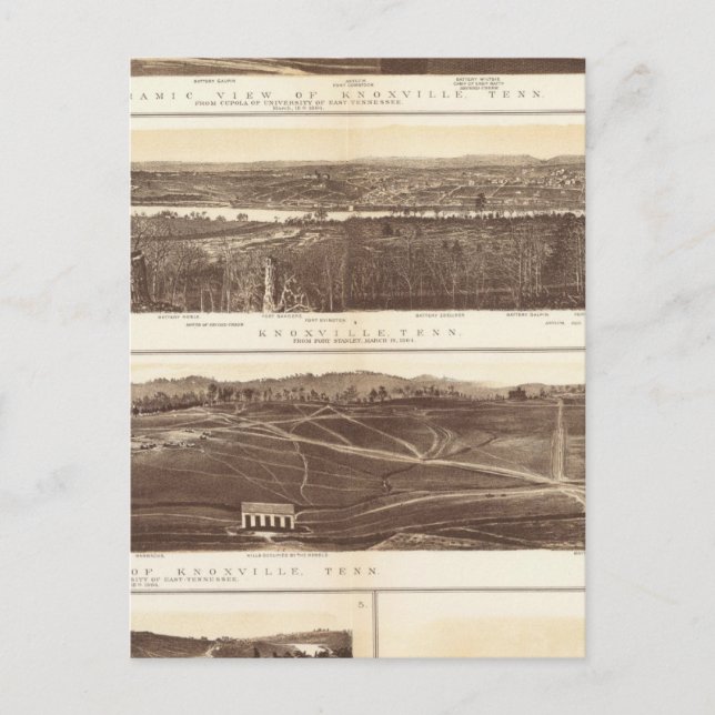 Knoxville, Chattanooga Postcard (Front)