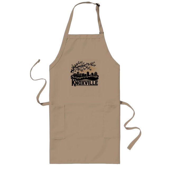 Knoxville City Tennessee USA Long Apron (Front)