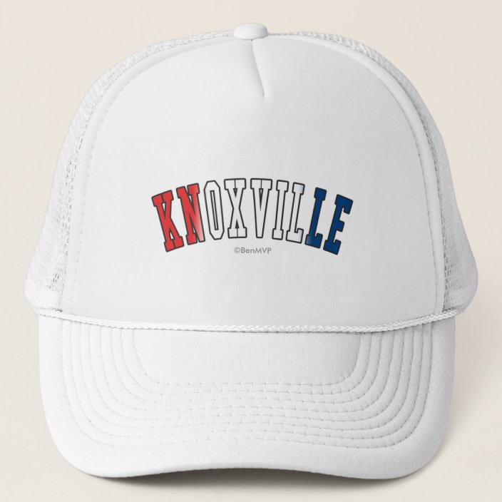 Knoxville in Tennessee State Flag Colors Trucker Hat