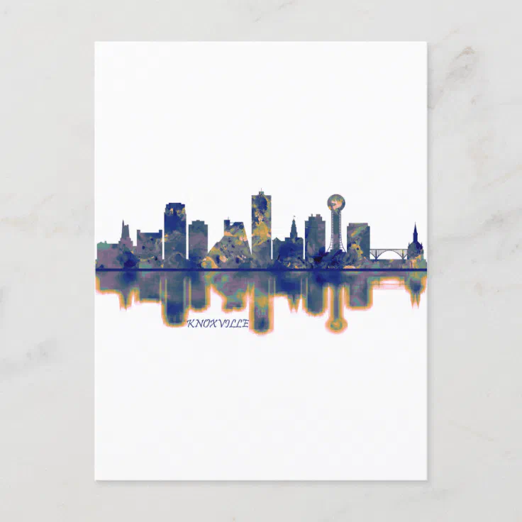 Knoxville Skyline Invitation Postcard Zazzle