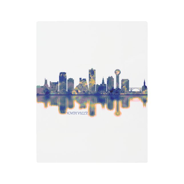 Knoxville Skyline Metal Print (Front)