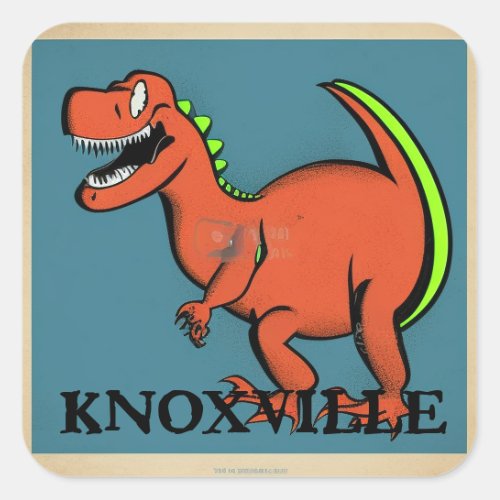 Knoxville Square Sticker