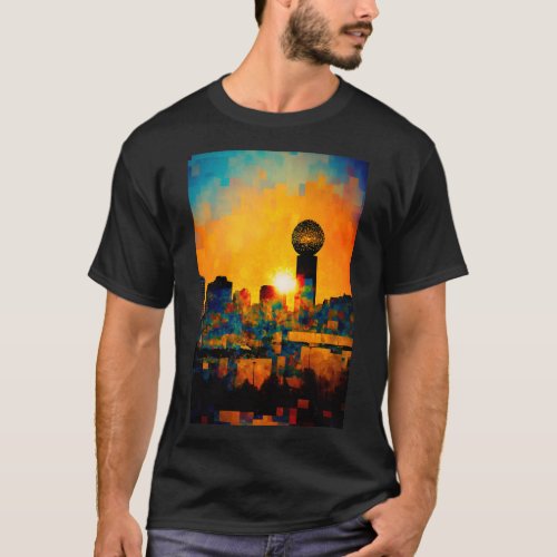 Knoxville Sunset at the Sun Sphere T_Shirt