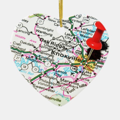 Knoxville Tennessee Ceramic Ornament