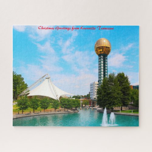 Knoxville Tennessee Christmas Greetings Jigsaw Puzzle