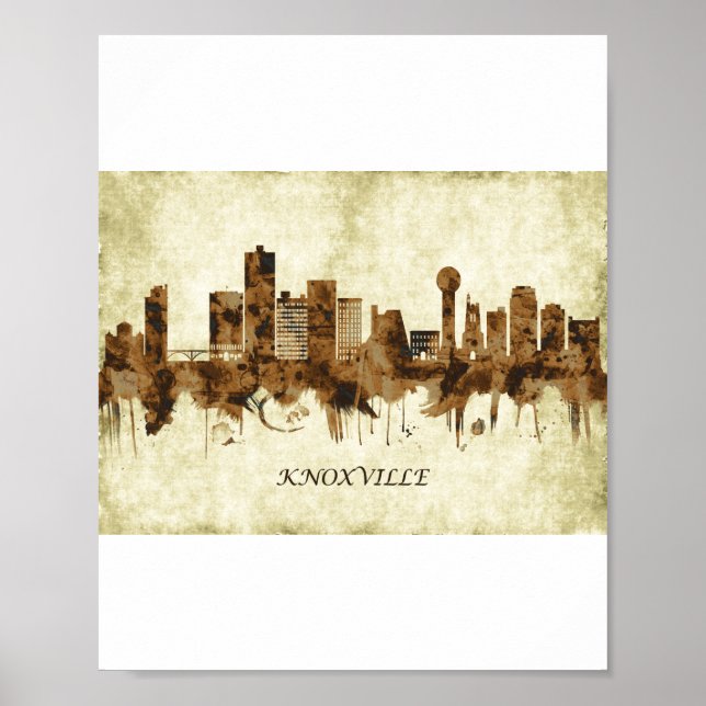 Knoxville Tennessee Cityscape Poster (Front)