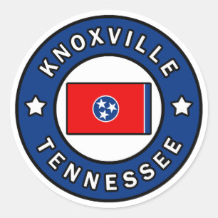 Knoxville Tennessee Classic Round Sticker