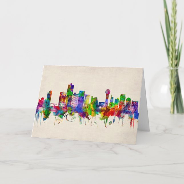 Knoxville Tennessee Skyline Holiday Card (Front)