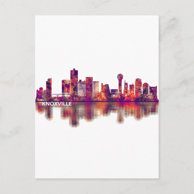 Knoxville Tennessee Skyline Holiday Postcard (Front)