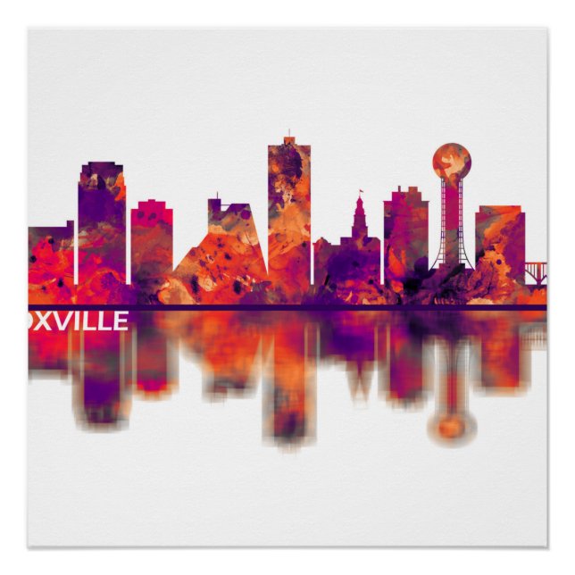 Knoxville Tennessee Skyline Poster (Front)