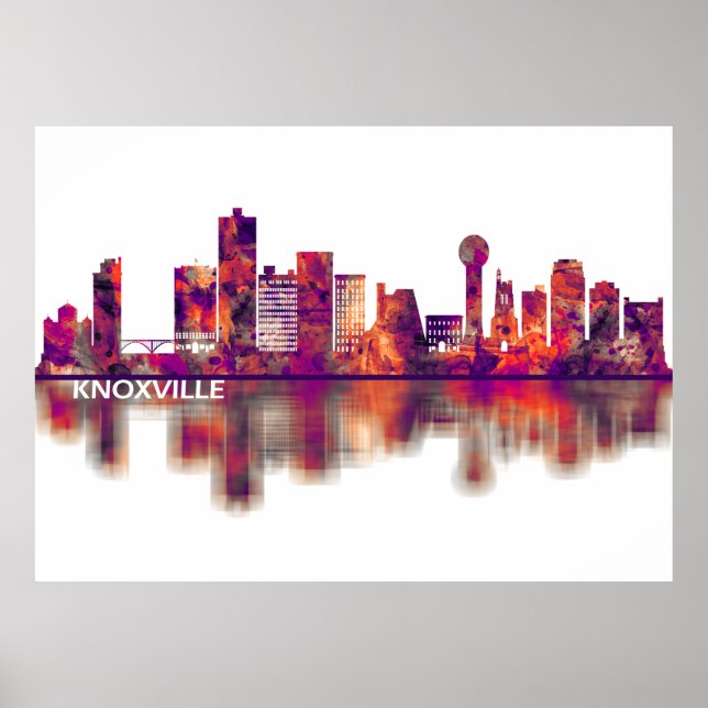 Knoxville Tennessee Skyline Poster (Front)