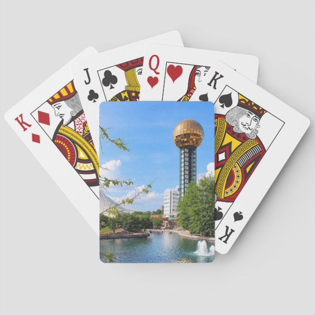 Knoxville Tennessee Sunsphere Playing Cards (Back)