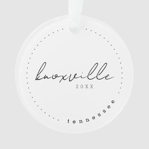 Knoxville Tennessee Travel United States Simple Ornament