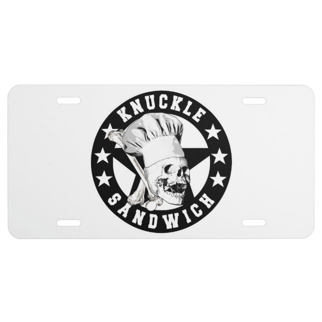 Knuckle Sandwich All Star 2 License Plate (Front)