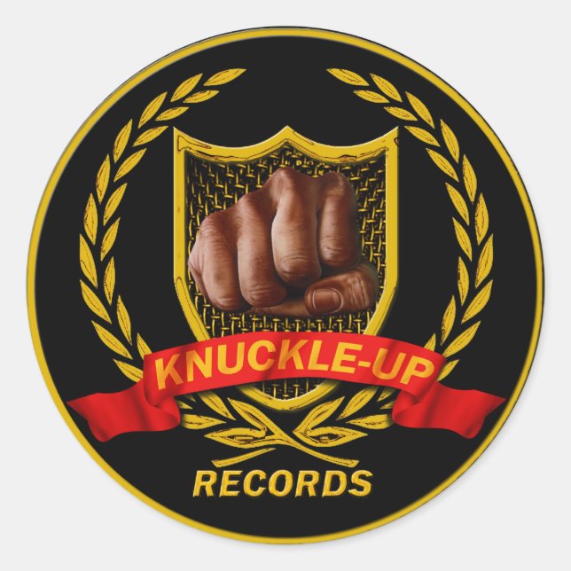 Knuckle Up Records Logo Stickers (Front)